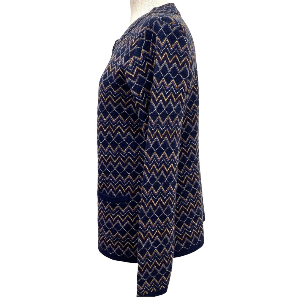 Pendleton Jennifer Wool Blend Chevron Cardigan - image 8